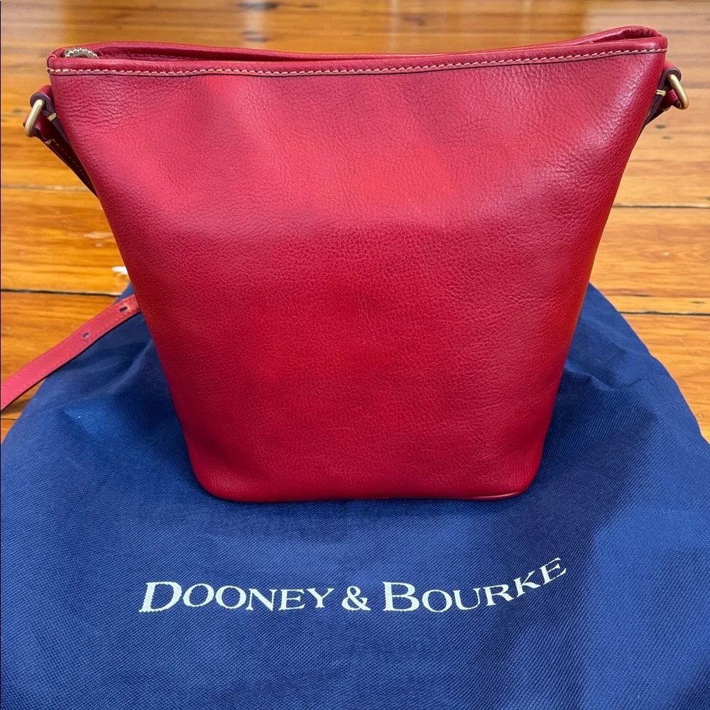 Dooney & Bourke Red Florentine Zip Sac - Picture 4 of 15